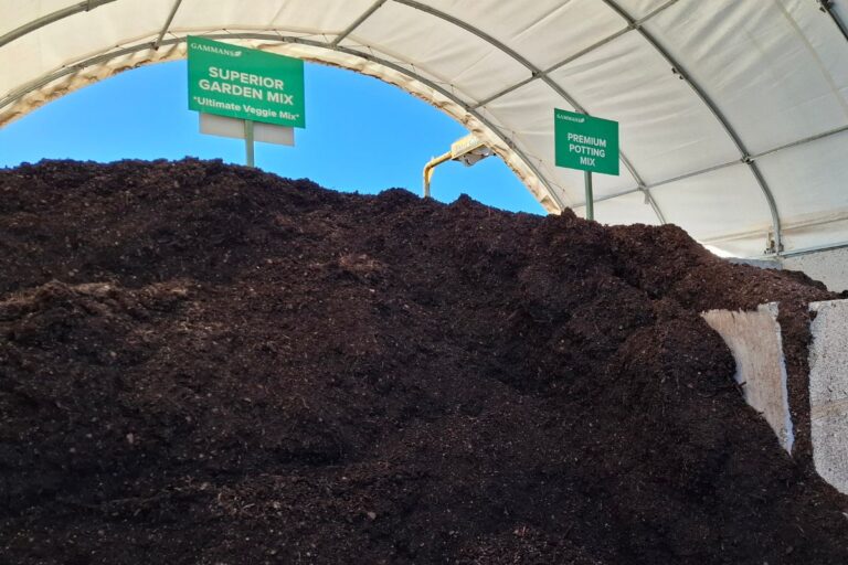 bulk potting mix and garden mix in their bays at our garden supplies yard Tauranga