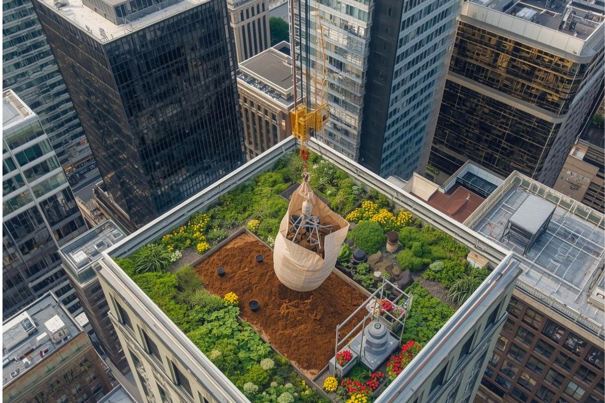 1 tonne sling bag of bulk potting mix